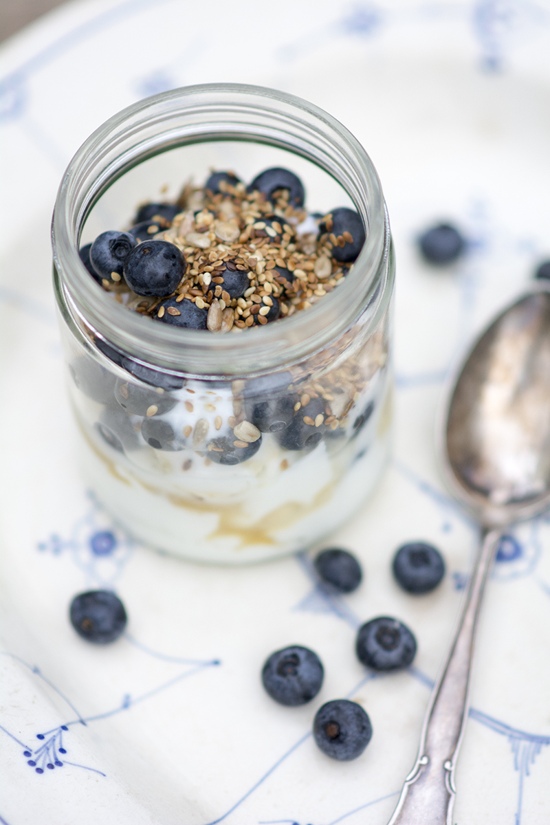 skyr morgenmad blåbær