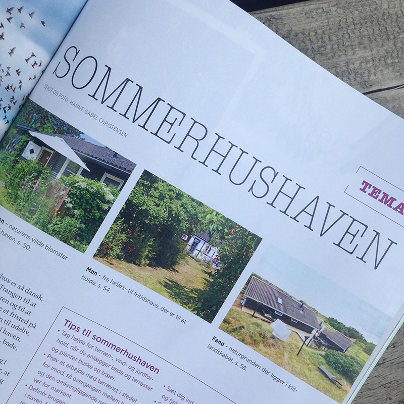Sommerhus på Fanø i magasinet Haven Haveselskabet - www.vangelyst.dk