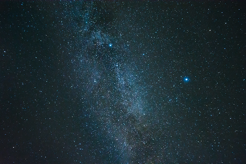 Fotografering af stjernehimmel-mælkevejen - www.vangelyst.dk